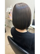 ネル 千早 香椎(nell.)&nbsp;ミニボブ_大人ボブ_ナチュラルブラウン_髪質改善