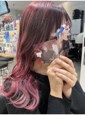 Free 松岡凛 グラデーション ピンク ボルドー ベリーピンク