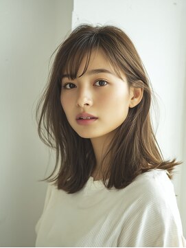 エスアール 王寺店(SR) 大人可愛い外ハネミディアムスタイル