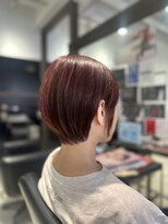 ヘアーサロンデフォーエバーヴィーダ(hairsalon de Forever vida) ぷつっとショート/ワンカラーチェリーレッド