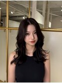 【miyon】韓国レイヤーカット×暗髪カラー×髪質改善