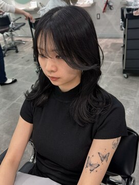 セライロ 千葉(celilo) ミディアムレイヤー/顔周りカット/韓国ヘア/宮田里穂