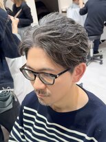 バース 梅田中崎町店(BIRTH)&nbsp;50代40代白髪ぼかしシルバーメッシュバレイヤージュ