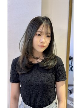 ロンドアベニール 北千住(Lond avenir) 韓国顔周り/バタフライカット/ミディアムレイヤーカット北千住