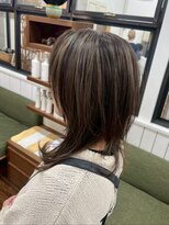 ユイマァル 倉敷店(YUIMARL)&nbsp;ハイレイヤーウルフ30代40代50代脱白髪染め大人ハイライト