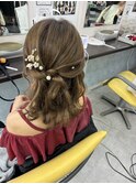ハーフアップ