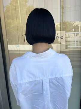 ファロルーエ(falo Ruhe) モードミニボブ×ブルーブラック【faloRuhe二子玉川】