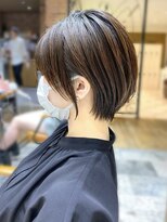 アフロート トウキョウ(AFLOAT TOKYO)&nbsp;似合わせショートボブ30代40代50代前下がり小顔銀座丸顔面長黒髪