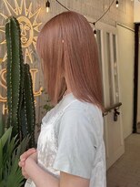 ヘアプレイスソル (HAIR PLACE SoL)&nbsp;透明感ライトベージュ/ミディアム/ストレート/レイヤーカット