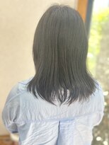 ビューティー サロン カワチ 中庄団地本店(Beauty Salon KAWACHI) 暗髪×ブルーアッシュ