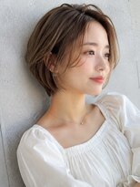 アディ 中野南口店(Addi) エアリーセンターパートナチュラルブラウンショート