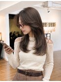 韓国風大人レイヤーカット