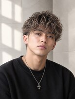ORO MEN'S 緑地公園【オーロ/メンズ/眉毛/アイブロウ/メンズカット/メンズパーマ】&nbsp;【ツイストスパイラルパーマ】無造作マッシュ