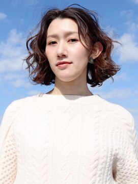 ヘアーアンドメイク フォルス(HAIR&MAKE FORS) 《似合わせパーマ》大人ボブ×無造作パーマ