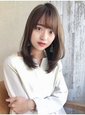 大人かわいい前髪パーマ小顔ワンカール20代30代40代