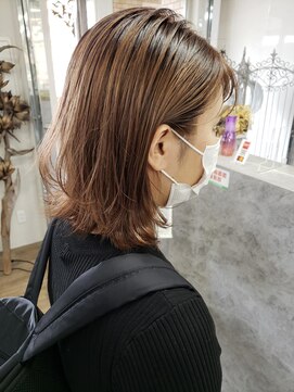 ニコ(nico...) ピンクミルクティーベージュ+くびれボブ☆