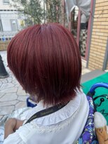 アース 高田馬場店(HAIR&MAKE EARTH) 派手髪×レッド