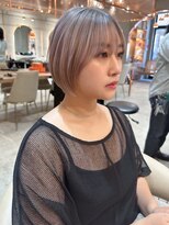 ロンド エスポワール 錦糸町(Lond espoir)&nbsp;斜めバングショート顔周りシルキーベージュ【錦糸町/ショート】