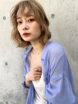 グロウバイニューヨークニューヨーク(Grow by NYNY)&nbsp;【打越】ミディアム×ボブ×ベージュ