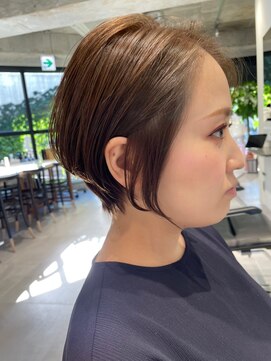ヴォロ 佐賀(VoLo) 切りっぱなしボブ/美髪/ピンクブラウン[佐賀駅]