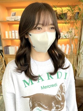 ユラギフロムユイマァル 水島店(YURAGI from YUIMARL) オリーブグレージュ×くびれ巻き