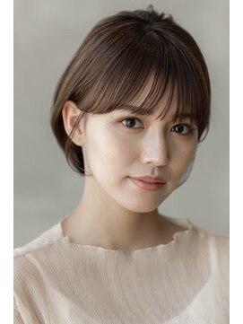 オースティン 調布アミックス(AUSTIN) 大人かわいい前髪セシルカットココアブラウンフリンジウェーブ