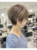 30代/40代/50代・絶壁解消・小顔前下がりショートボブ【中村】