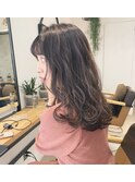 柔らか明るめレースグレージュ シアーカラー