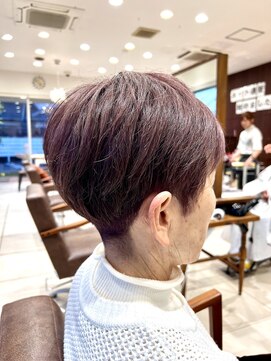 フォルテ 藤枝エピ店 刈り上げショート/静岡/藤枝/明るい白髪染め/白髪白髪ぼかし/