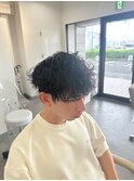 波巻きスパイラルパーマ【マッシュ/波打ち/ツイスト】