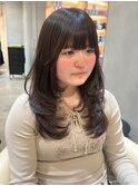 ■メルティカラーフェミニンロング似合わせカットウェーブ韓国9