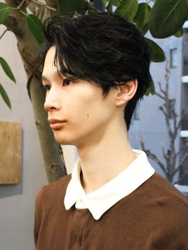 ニール 名古屋 伏見 丸の内(NEELU) フェザーショートニュアンスパーマメンズカット