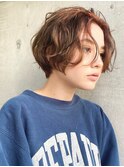 武蔵小杉大人ショートボブ白髪ぼかしベージュカラー丸みボブ40代