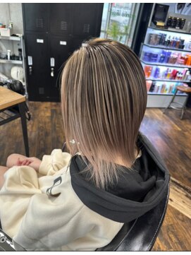 ガルボ ヘアー(garbo hair) バレイヤージュオシャレ可愛い艶髪