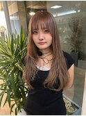 夏カラーブリーチ透明感ミルクティー◎愛されレイヤー小顔カット