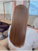 ヌーディーベージュロング