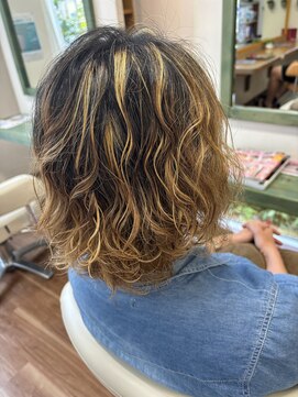 桜デコ プリム店(DECO) ☆しっかりパーマとハイライト☆