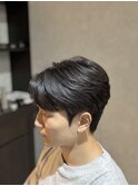 毛流れセンターパート/ナチュラル矯正/韓国メンズヘア
