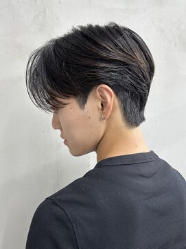 ニコ トウキョウ ヨコハマ(nico) メンズセンターパートウルフセンターパートニュアンスパーマ襟足