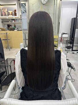 ディジョン(Dijon) 韓国顔まわりレイヤーカットグレージュオリーブベージュブラウン