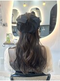 お呼ばれヘア☆ハーフアップ