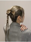 お呼ばれアレンジ人気No.1☆カチモリヘア