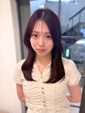 くびれロング/ダークブラウン/艶髪