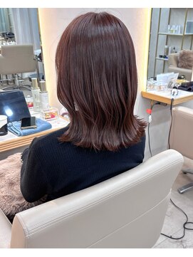 エレノア 渋谷公園通り店(Eleanor) 【中澤】ピンクブラウン/ピンクベージュ/外はねミディアム