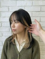 ビランチェ 池袋(bilancia) 前髪インナーカラー/フェイスフレーミング/レイヤーボブ/池袋