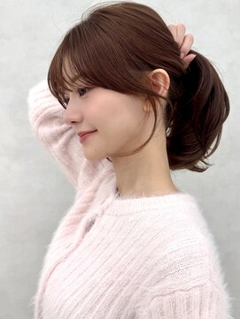 ロエ 元町店(Loe) 元町石川町レイヤーカット韓国ダブルカラー顔周り前髪カットボブ