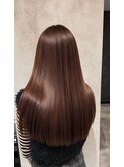 質感ショコラブラウン×髪質改善ストレート