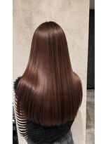 カシィ(kashi) 質感ショコラブラウン×髪質改善ストレート