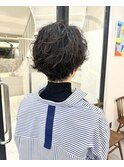 ナチュラルパーマ/ショート/ショートボブ/ボブ/カット/カラー
