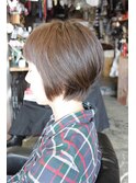 入学式＊スーツに似合うショート×白髪カバーカラー